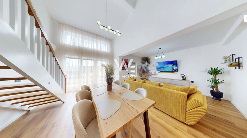 Penthouse de vanzare in Sibiu, pe 2 niveluri, mobilat si utilat modern - Poză 15