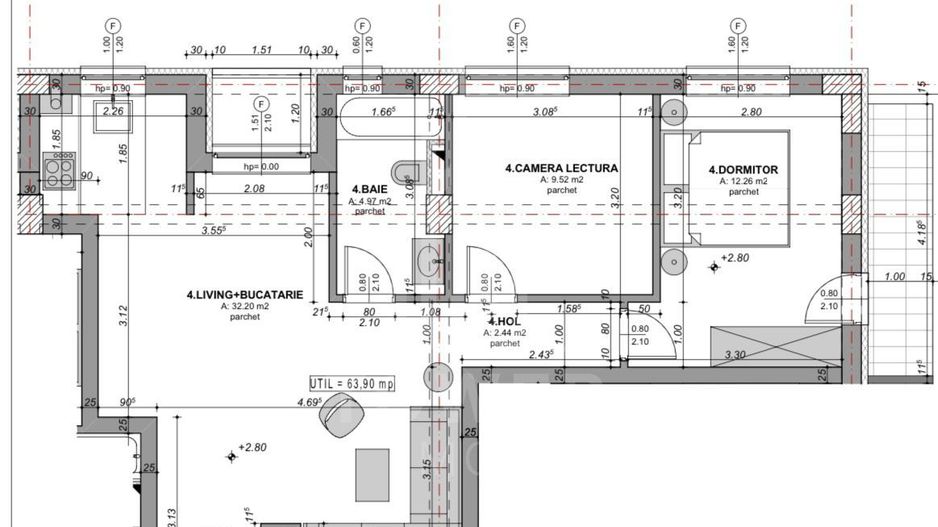COMISION 0% Apartament De Vânzare | Apartament 3 camere | Etajul 4 - Poză 5