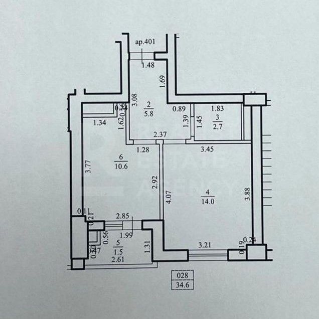 Vânzare, apartament, 1 cameră, bulevardul Europei, Botanica - Poză 12
