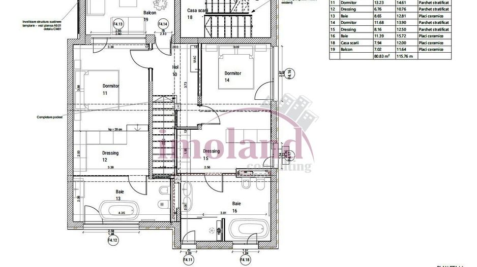 Vila - Floreasca - 12 camere+curte - Piata Floreasca - Schiță 16