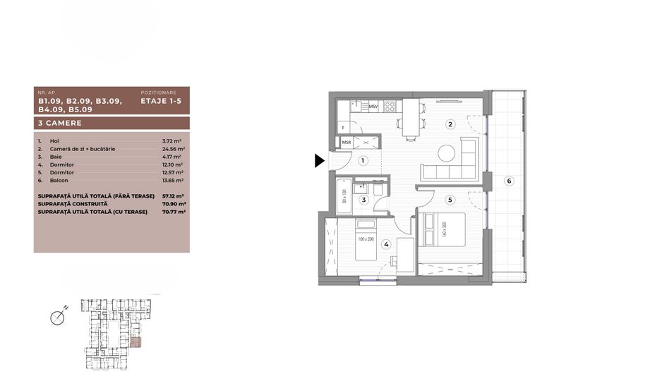 APARTAMENT 3 CAMERE | PROIECT NOU | PIATA IANCULUI - Poză 18