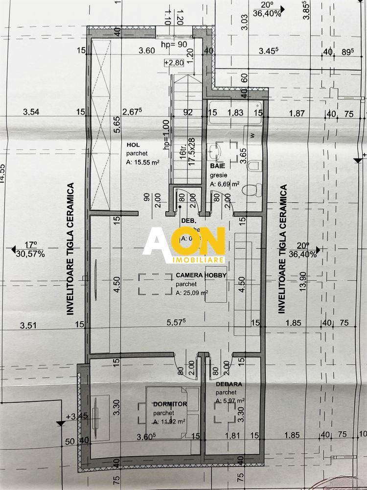 Casa noua, 6 camere, P+M, toate utilitatile, 608 mp teren, Micesti - Schiță 19