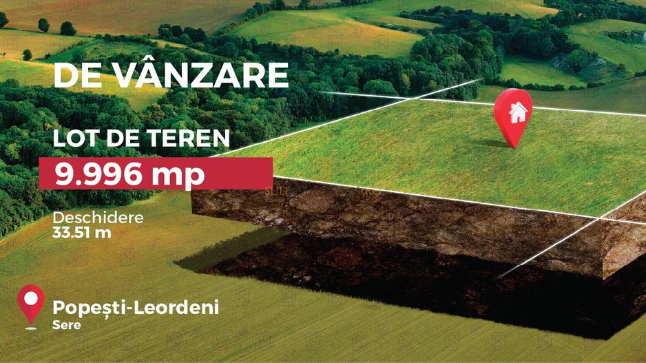 Teren intravilan 9.996 mp, Popesti-Leordeni–investitie imobiliara - Poză 2