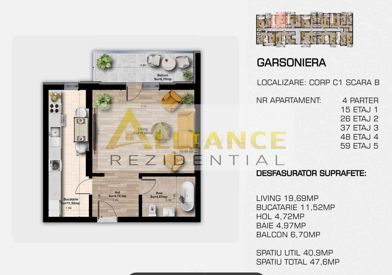 Ap 3 camere langa metrou Berceni - Poză 15