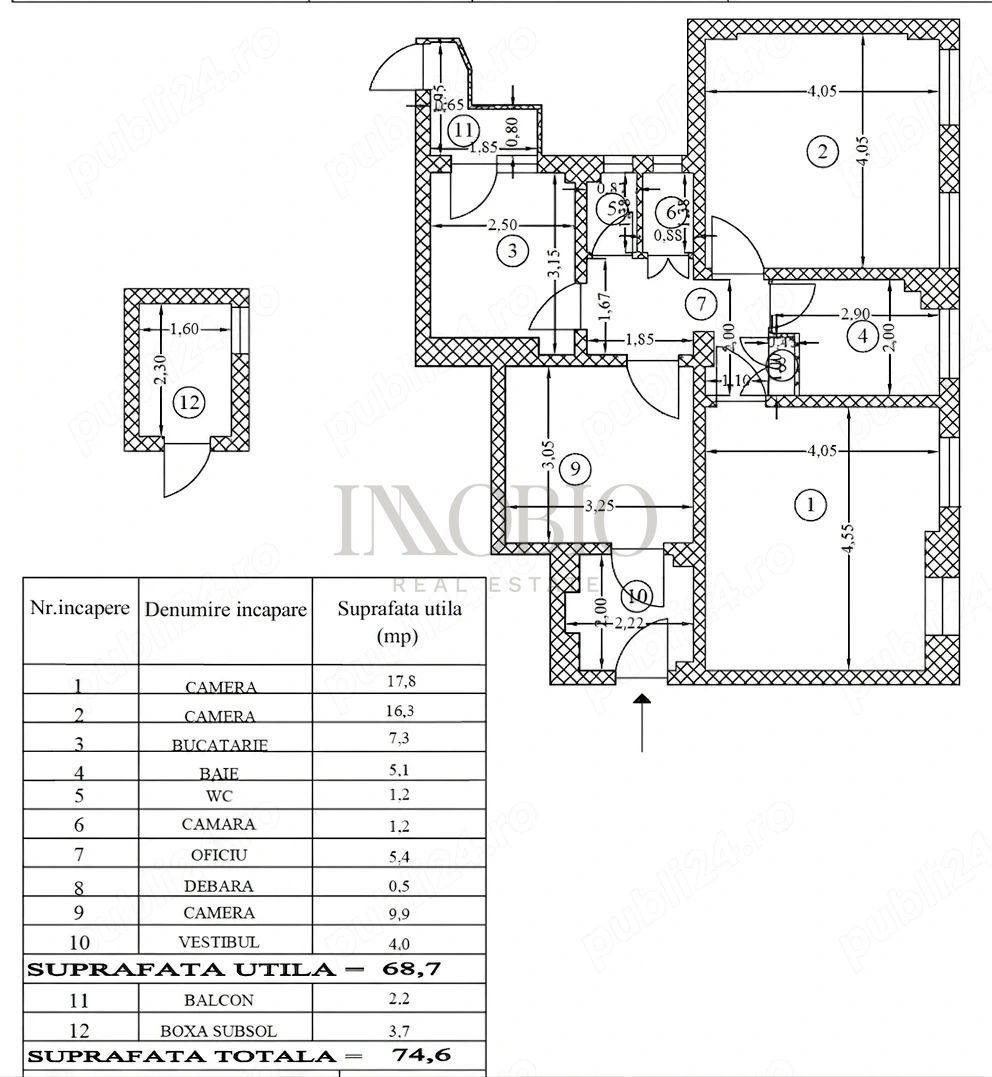 Apartament 3 camere – Parter Înalt | Ultracentral Universitate - Poză 11