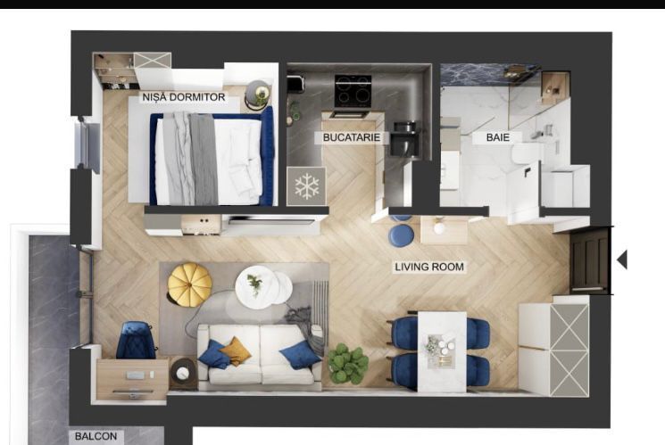 Studio dublu de vanzare - My Place North - Poză 1