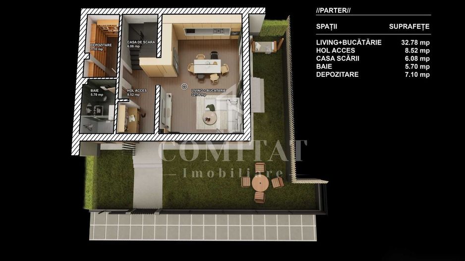 Casă de tip duplex | Stadiu semifinisat | Zona Parcului Poligon - Schiță 16