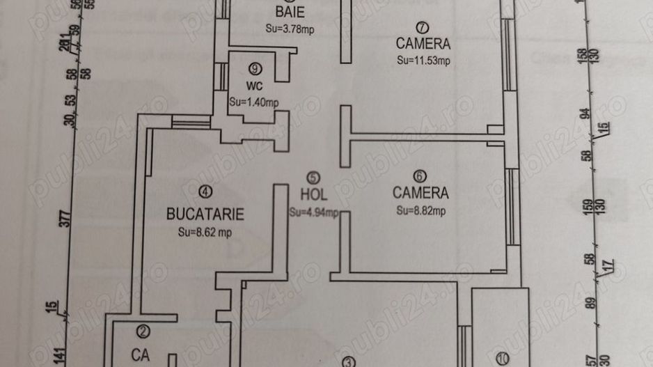 Ag BRASADAS vinde apt 3 cam etaj 4/4 Micro 16. - Poză 2