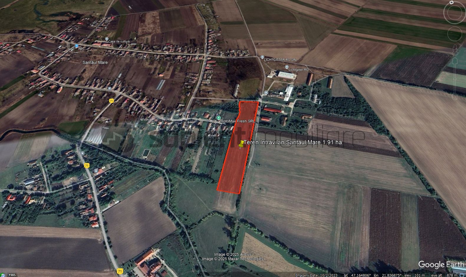 Sapient | Teren intravilan UAT Borș, Loc. Santaul Mare 19.100 mp - Poză 1