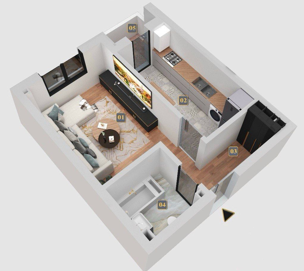 Garsoniera de vanzare - Poză 1