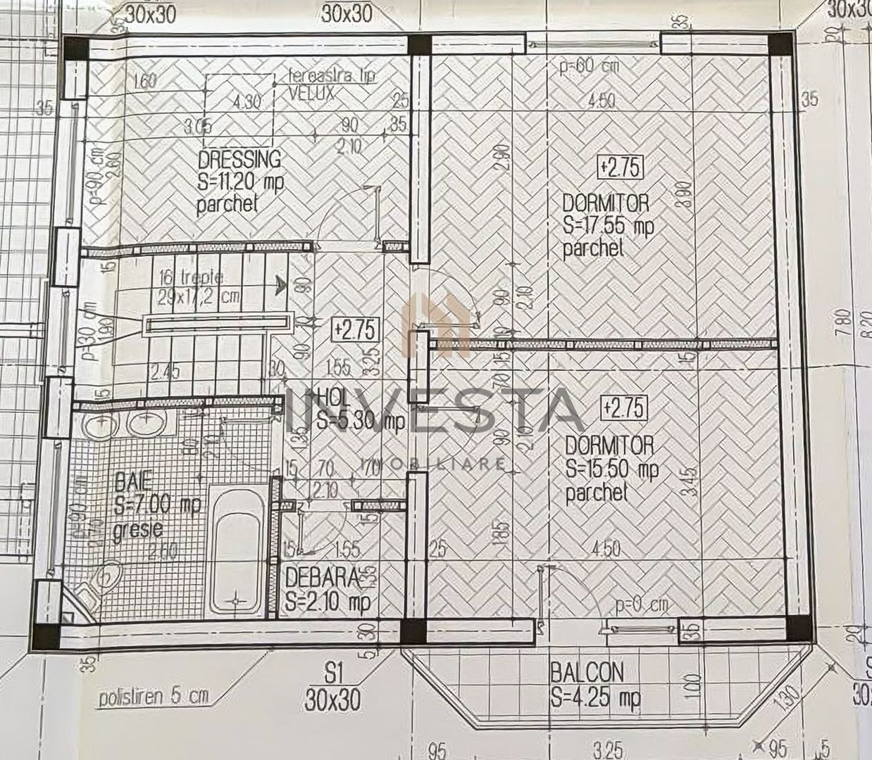 Casa 5 camere 119 mp utili, garaj si curte, strada privata, Campului - Schiță 16