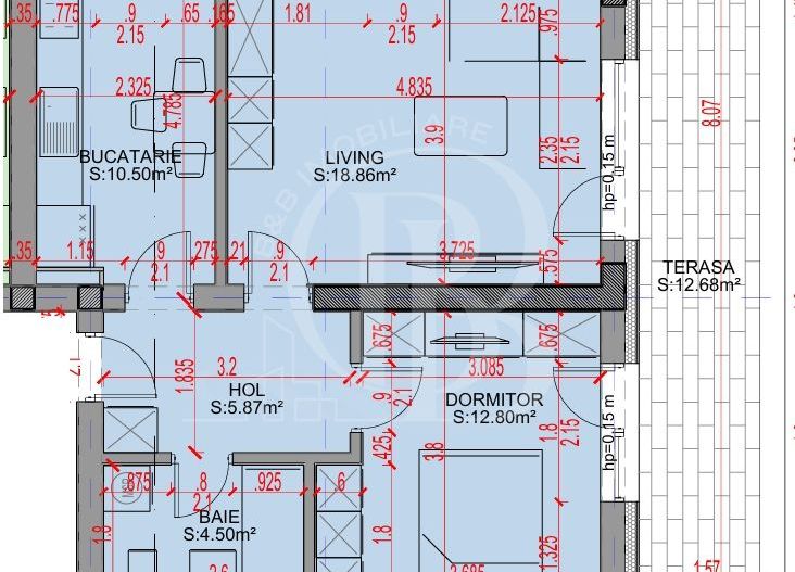 Apartament 2 camere Parcare Gratis Theodor Pallady 5min STB - Schiță 3