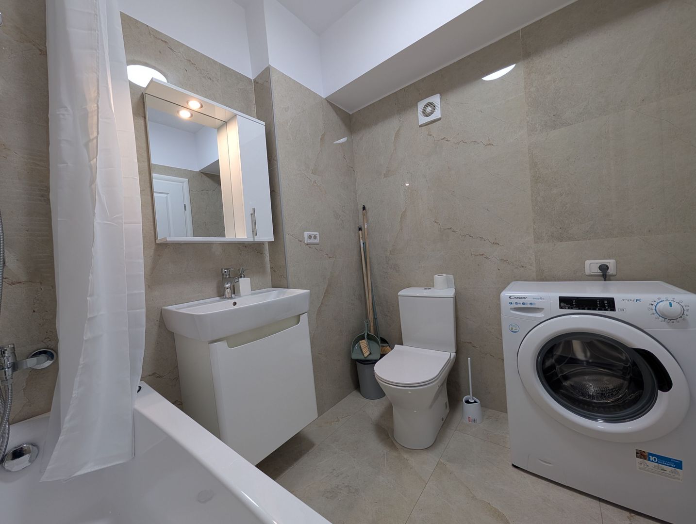Apartament nou, 2 camere, mobilat/utilat premium + parcare subterană - Poză 19