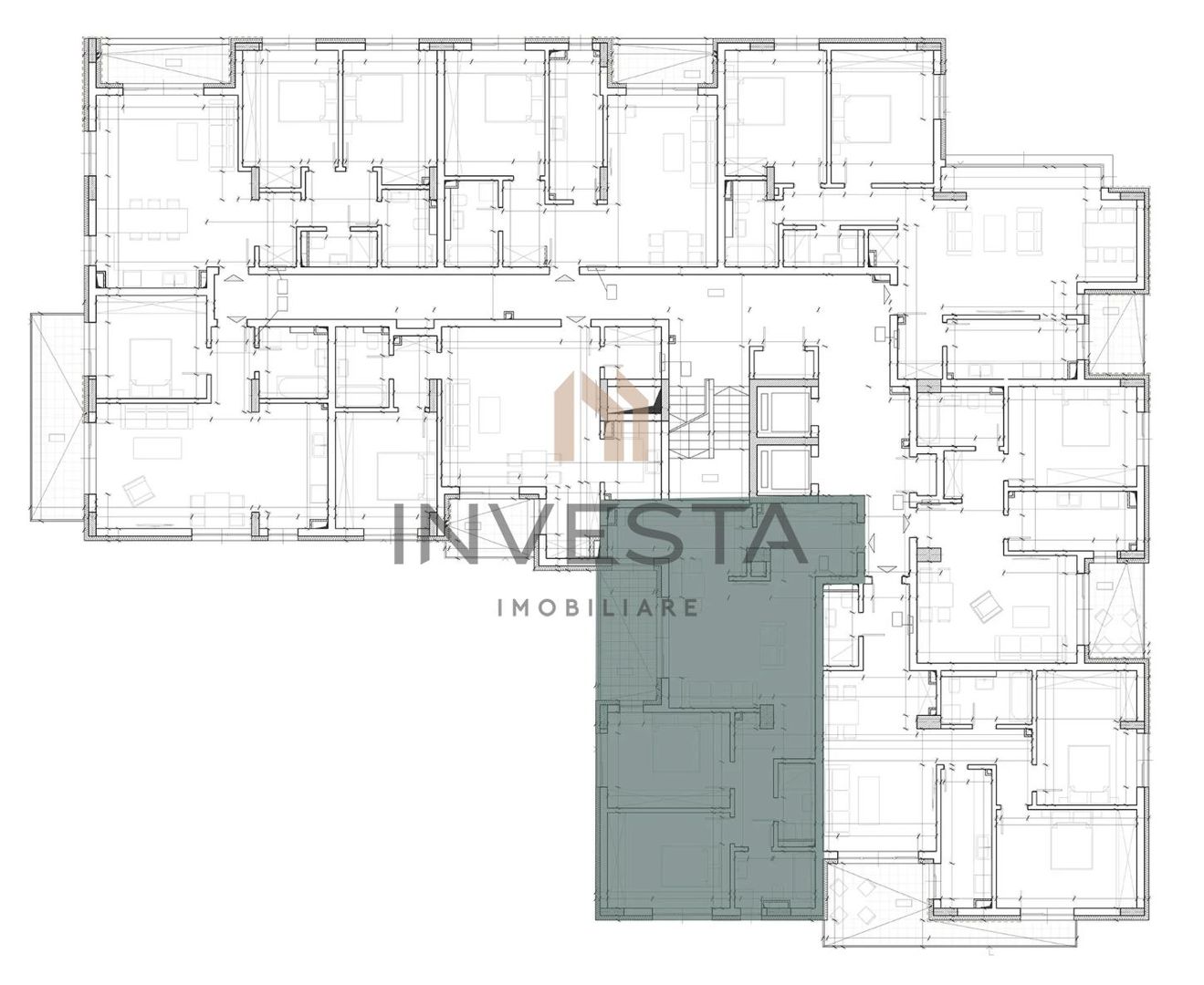 Apartament 3 camere de 80 mp, Constructie Premium, Andrei Muresanu! - Schiță 10