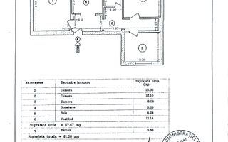 Inel 1(COD 05) -  | Open House 29 Martie | 3 Camere Decomandat - Schiță 3