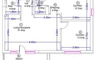 Apartament 3 camere I MTM Pipera Lake I prima inchiriere I loc parcare - Poză 2