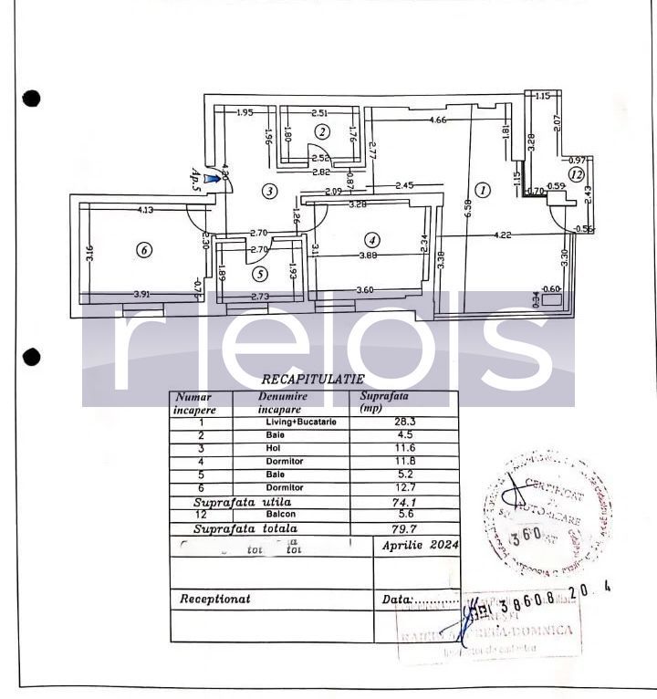 3 CAMERE | PIAȚA FLOREASCA - Schiță 8