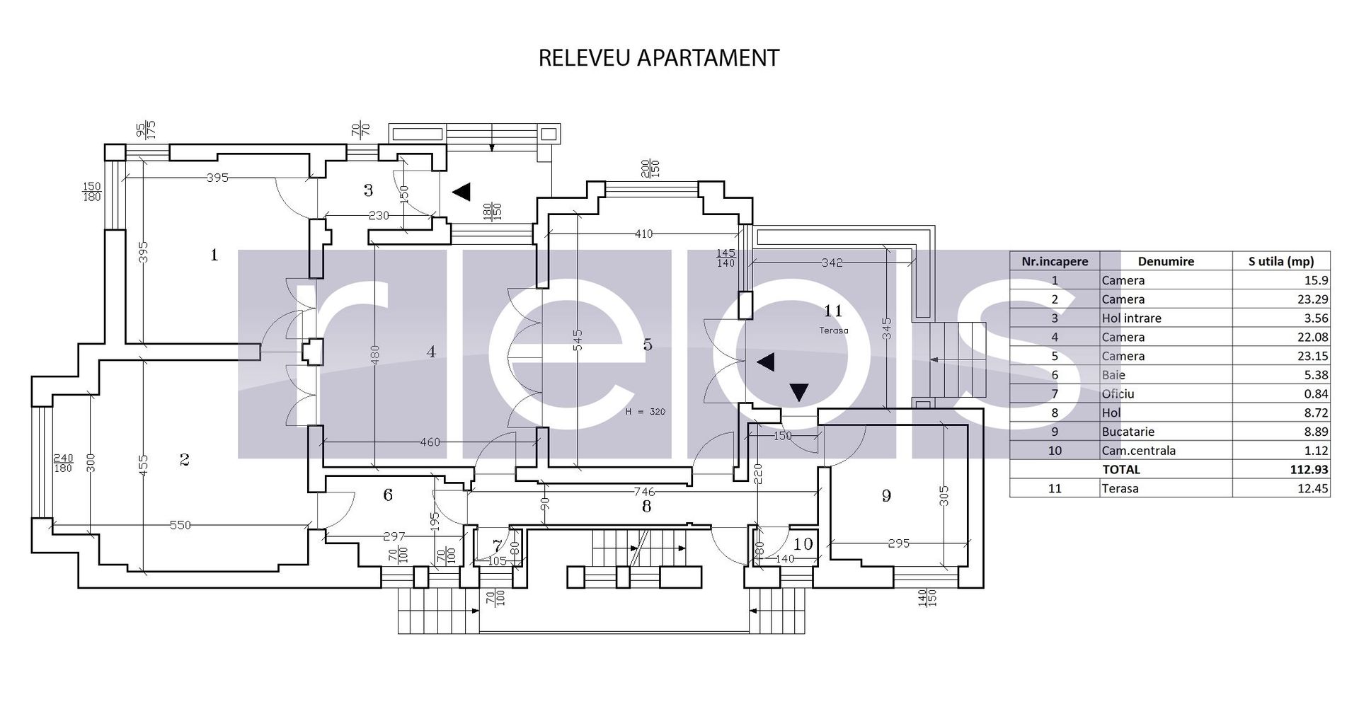 INCHIRIERE PARTER VILA | AVIATORILOR | 113MP | CURTE 110 MP | RENOVAT - Schiță 16
