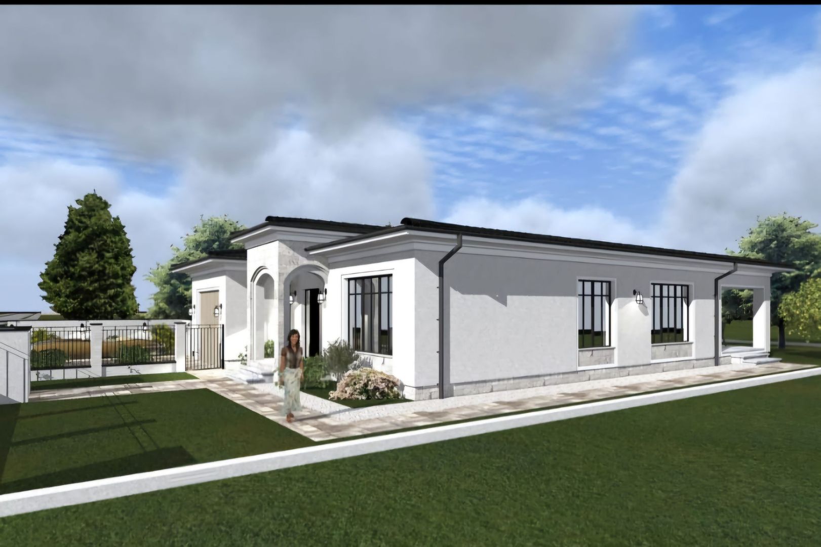 Locuinta individuala cu garaj- in stil mediteranean - Poză 11