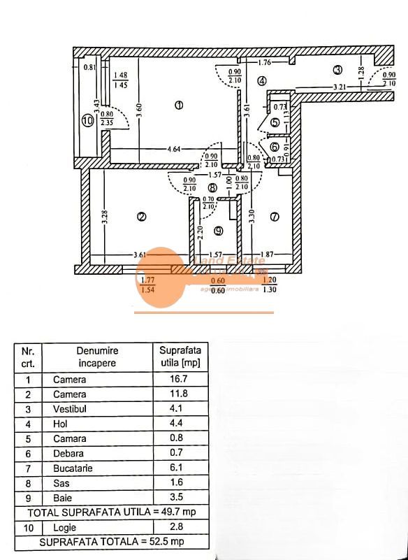 2 camere la 600m de metrou Drumul Taberei - Schiță 12