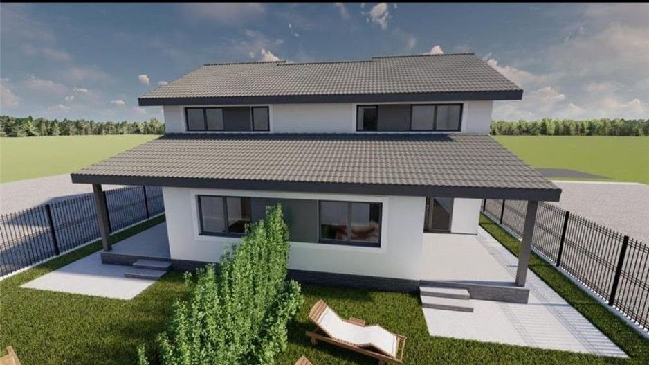 COMISION 0%, Duplex 4 Camere, La Cheie, P+E, 95MP, 335 Teren, SACALAZ - Poză 4