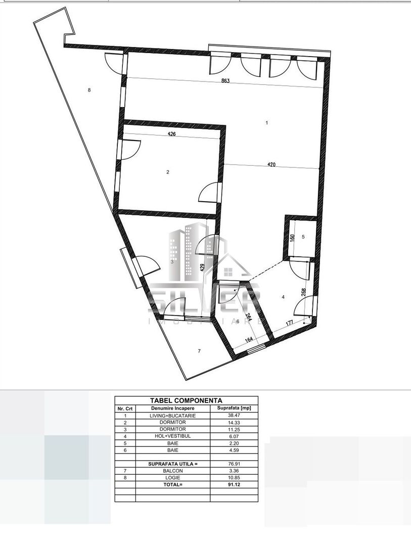 Apartament cu 3 camere/77mp/Zorilor. - Poză 2