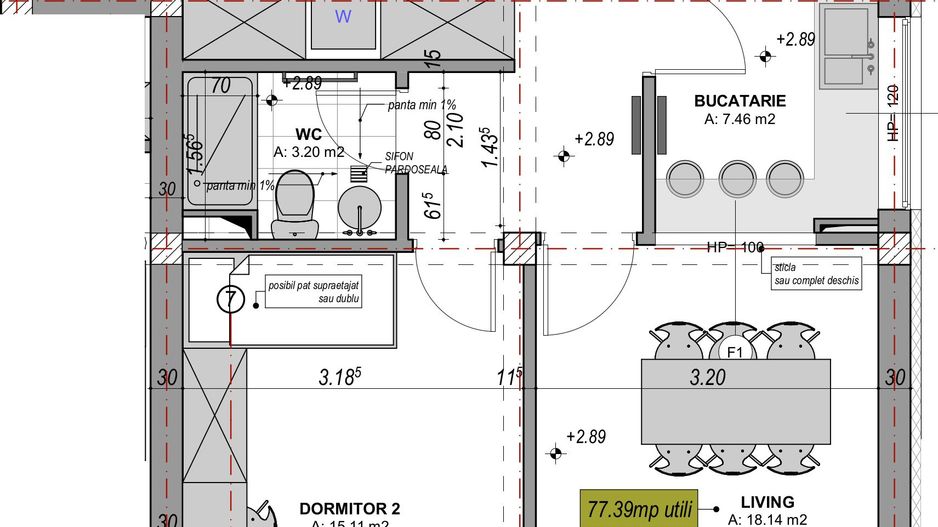 Apartament cu 3 camere, decomandat, la cheie terasă 9.11 - întabulat - Poză 10