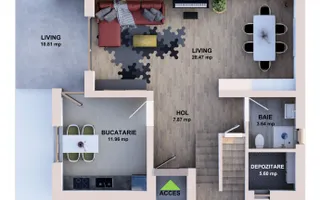 Casa Stil Mediteranian/Asfalt,Utilitati/Intabulata/Credit - Poză 15