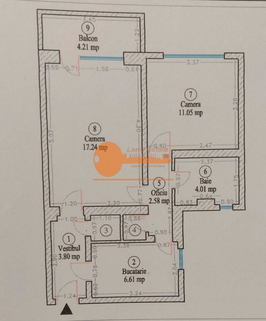 Apartament 2 camere complet renovat – mobilat și utilat modern – Pantelimon - Schiță 14
