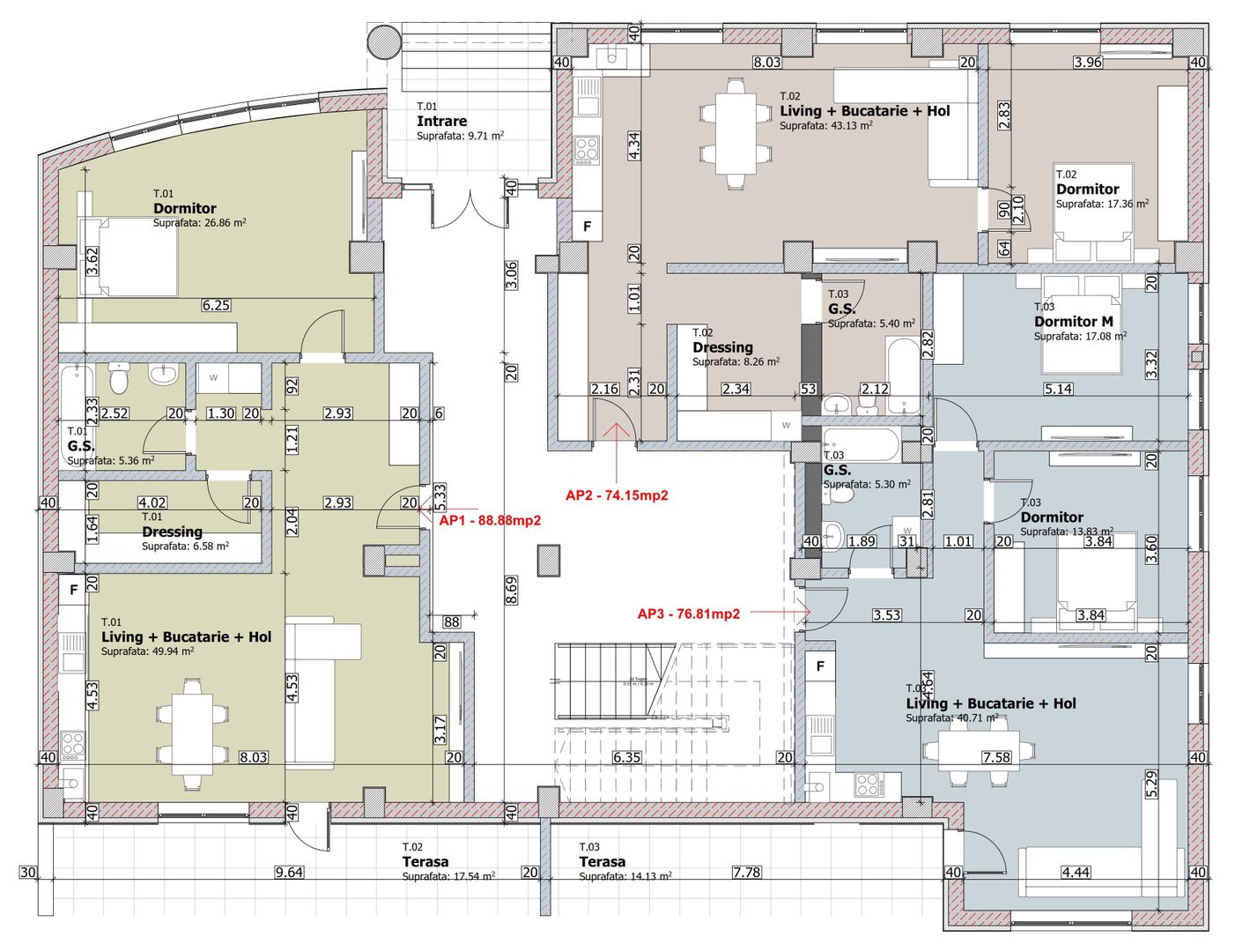 Apartament cu 2 camere, etaj 1, bloc NOU, VASLUI zona NORD, cu plata în RATE; - Schiță 8