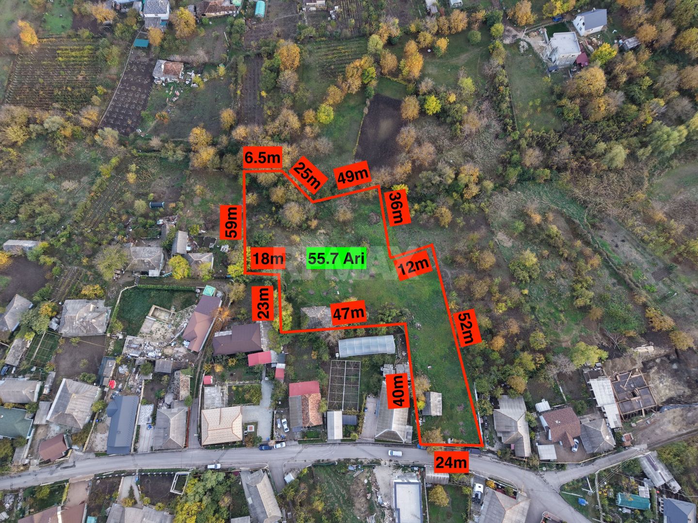 Teren pentru construcții intravilan 55,7 ari – Trușeni, str. Kiev - Poză 1