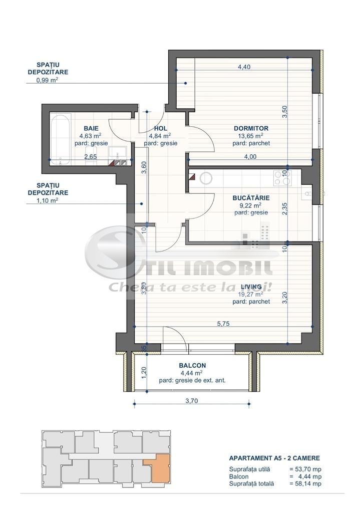 BLOC NOU! APARTAMENTE CAPAT CUG 150 m DE STATIA DE TRAMVAI - Poză 9