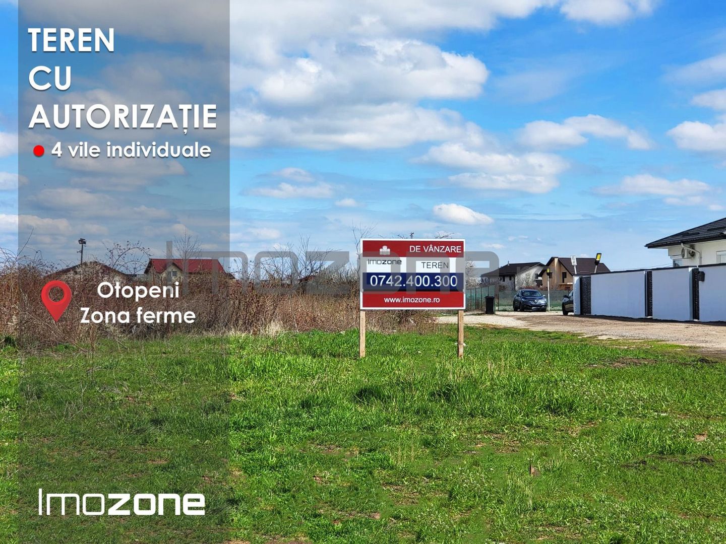 PENTRU INVESTITORI! - TEREN CU AUTORIZATIE DE CONSTRUIRE / ZONA FERME / OTOPENI - Poză 1