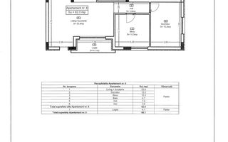 Ap 06 Teilor Residence - 3 camere FINISAT - Schiță 3