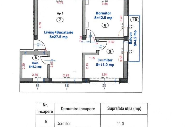 Apartament la Villa. 3 camere LA CHEIE. Sibiu - Schiță 14