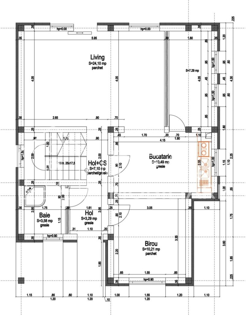 Casa Individuala Moderna cu 5 camere, si 350 mp de curte, in Sura Mica - Schiță 17