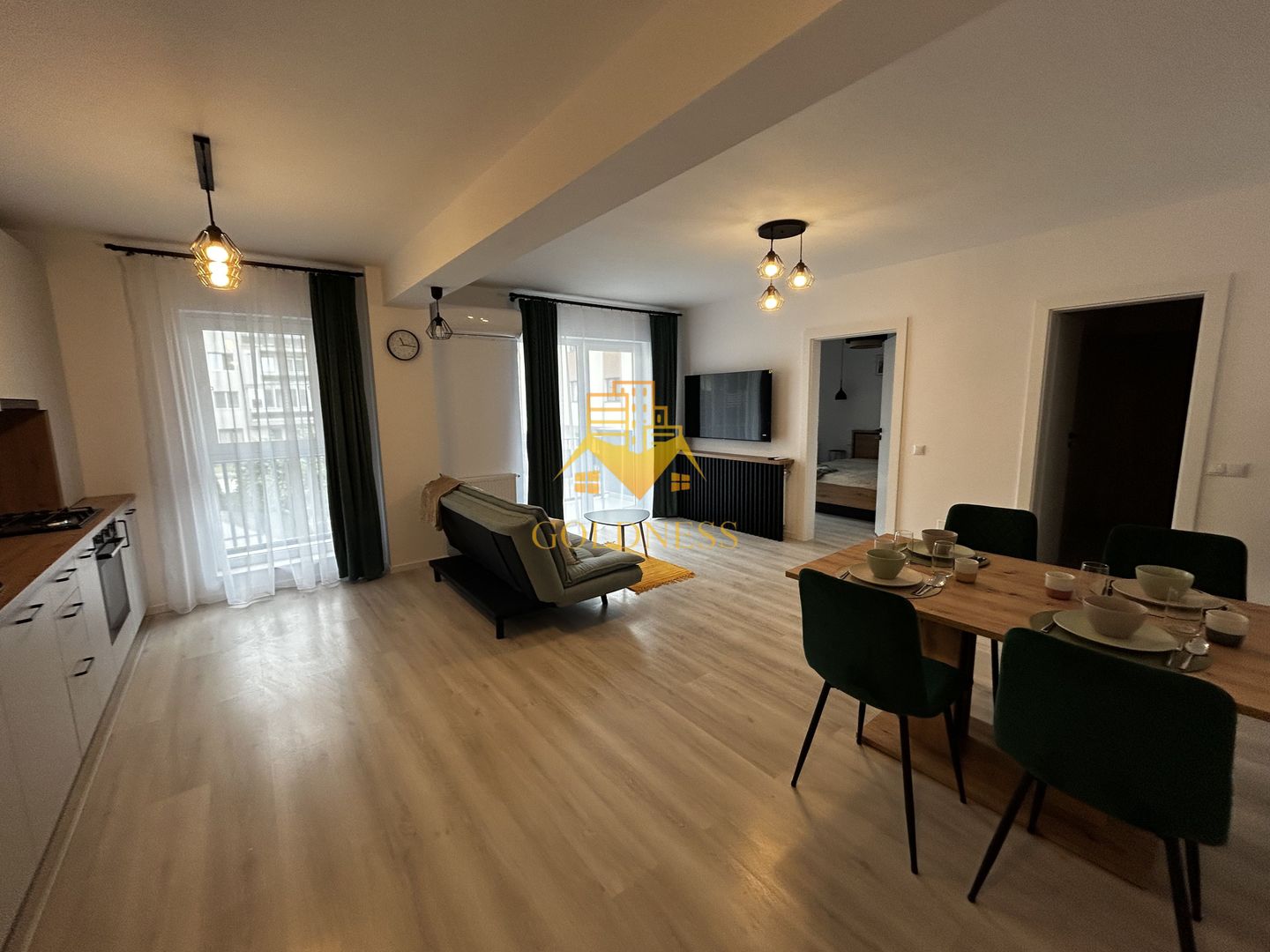 2 camere open space,Parcare, Modern, Zona Porii, Lidl, Floresti - Poză 5