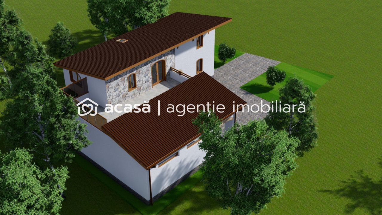 Proiect casă cu mansardă în construcție Micălaca - Poză 9