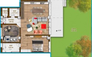 Apartament de vanzare 3 camere + curte 75mp***Domenii - Poză 11