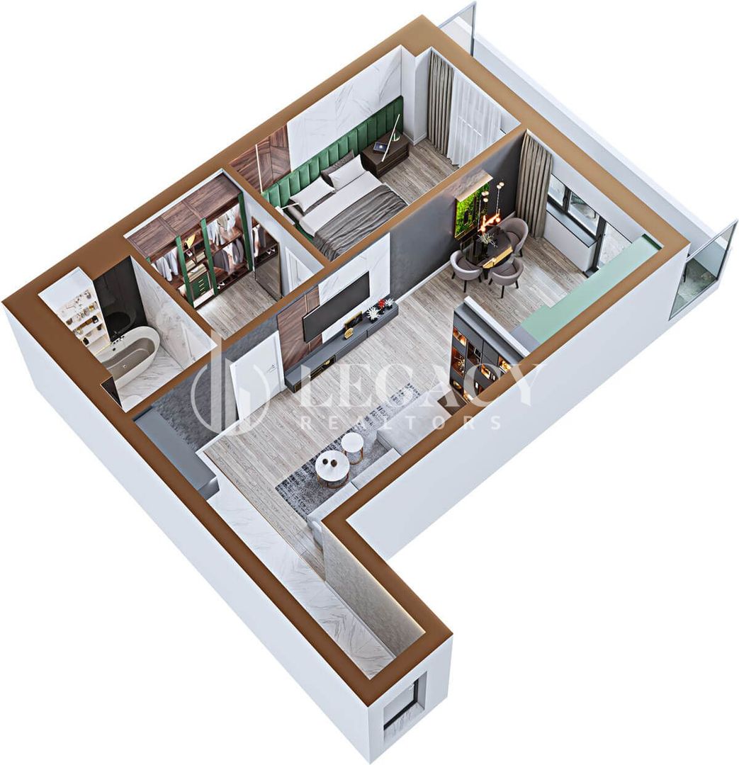 Apartament 2 camere, tip 1A, 1B, 8A, 8B - Copou Garden Residence - Poză 3