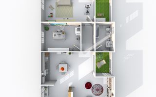 Apartament 3 camere | parcare subterana - Nicolae Titulescu - Schiță 5