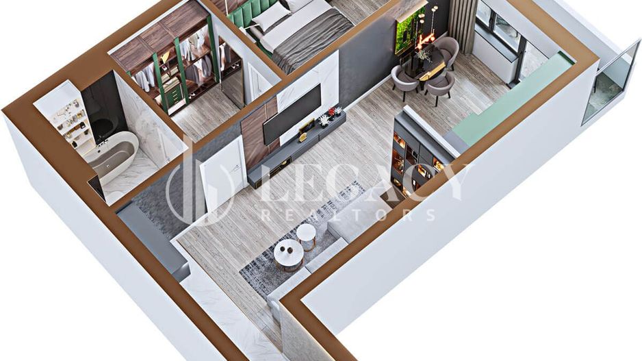 Apartament 2 camere, tip 1A, 1B, 8A, 8B - Copou Garden Residence - Poză 3