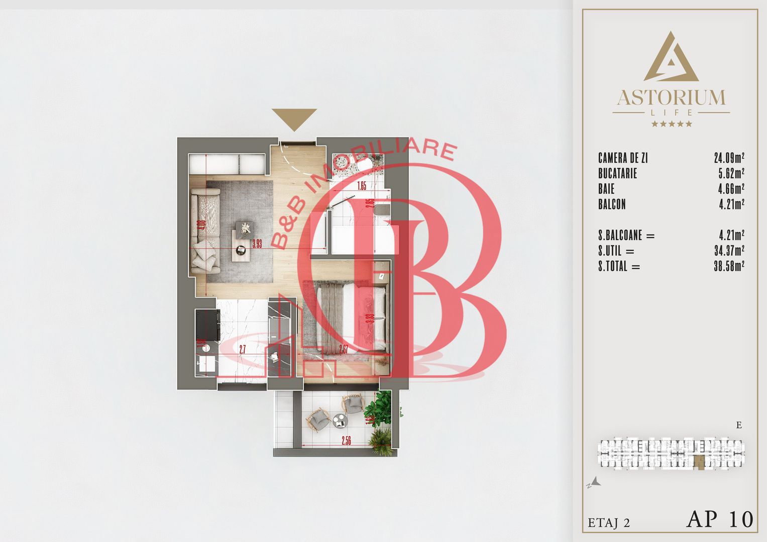 studio proiect premium izolatie fonica - Schiță 2