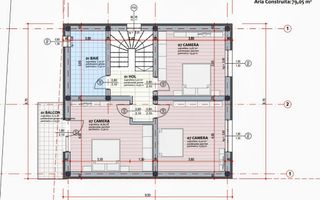 Casă individuală 125 mp utili, teren 480 mp, Cristian - proiect personalizabil - Schiță 7