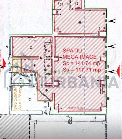 Spațiu comercial de închiriat în Piața Voievozilor, 117 mp - Poză 3