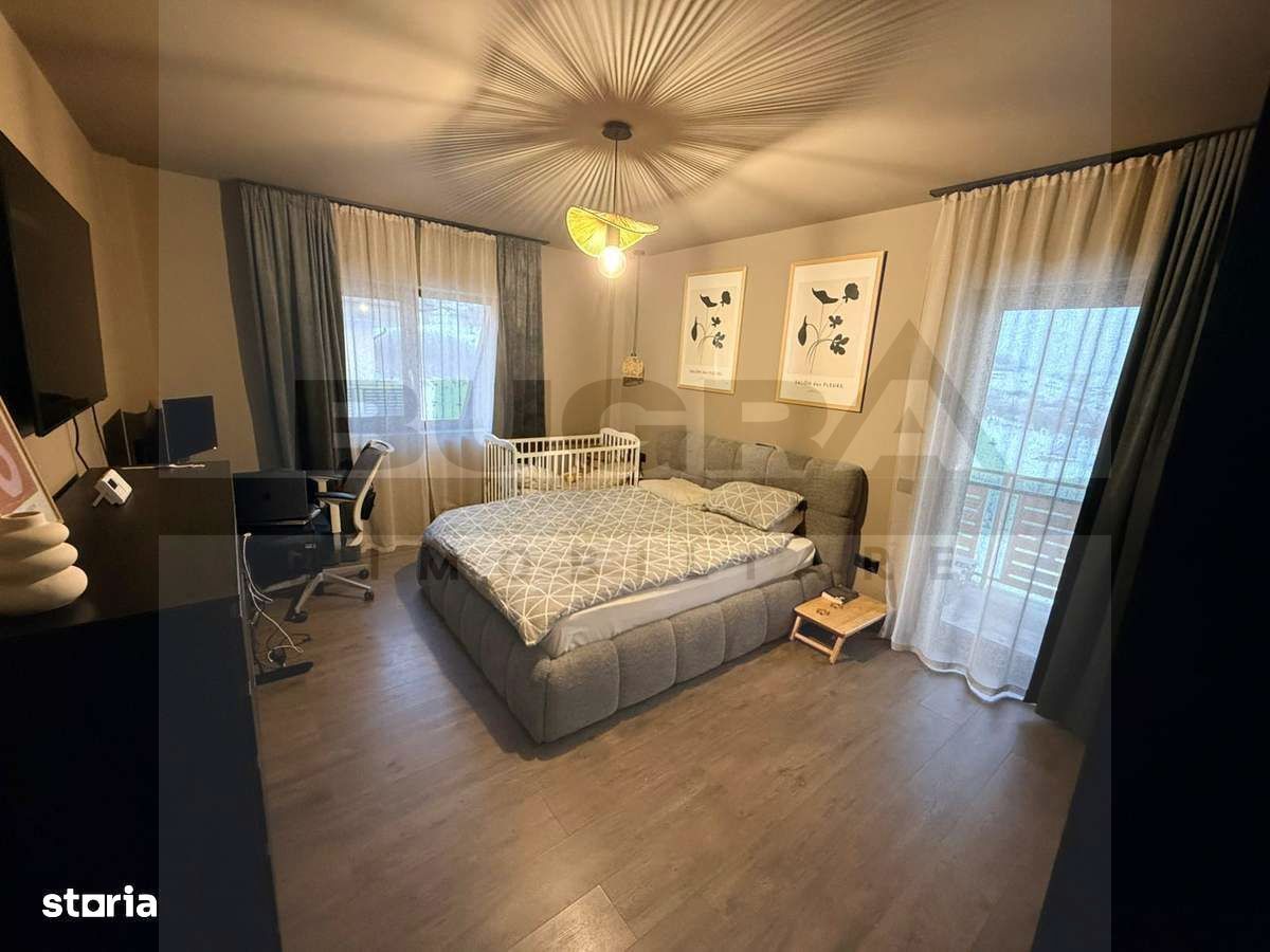 Apartament de 2 camere ultrafinisat, 59,6mp, parcare, nou, Apahida - Poză 7