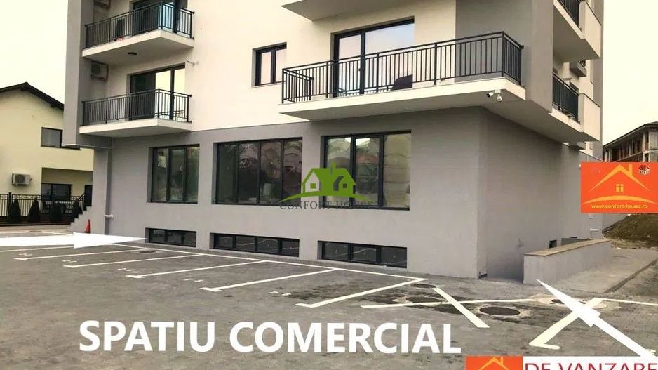Spatiu comercial nou amenajat 2 intrari/2bai/2centrale/PVC tripan - Poză 7