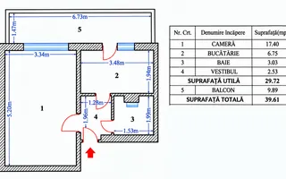 Garsonieră decomandată  | Balcon 10 mp | Beci 10 mp | Dristor – Mihai Bravu - Poză 18