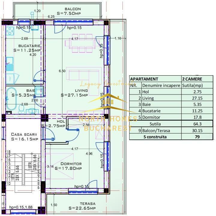 Comision 0% Apartament 2 camere Spectaculos Sisesti Straulesti Metrou - Poză 17