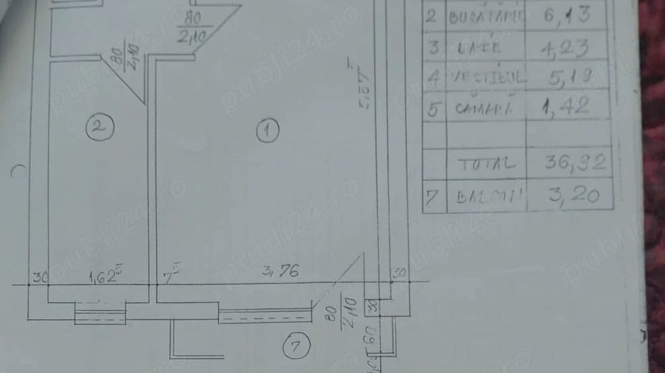 Garsonieră de vânzare decomandată 40mp, zonă Rahova - Poză 4